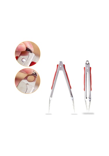 Xiyyadms 22cm Çelik Gıda Kırpıcı, Isıya Dayanıklı, Anti Kayma, Barbekü, Bufet, Steak İçin Ev Ofis Mutfak Gereci Diğer