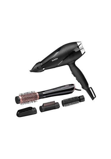 Babyliss 6713DE Shine Pro Saç Kurutma Makinesi + AS126E Perfect Finish Hava Üflemeli Saç Şekillendirici