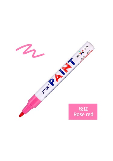 Aubyhe Pembe Gn-110 Boya Kalemi - Ofis İçin Siyah Kartta İmza, Doldurma Ve İşaretleme Fonksiyonuyla Dayanıklı Taş Kalemi Diğer