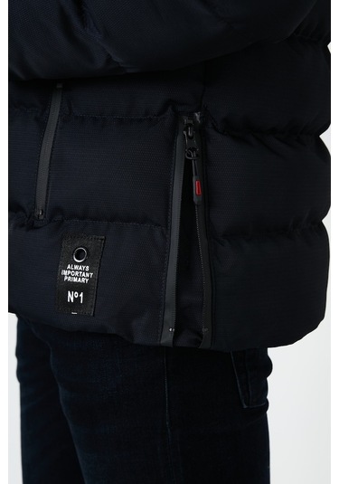 Buratti Slim Fit Suni Kürklü Peluş Astarlı Çıkarılabilir Kapüşonlu Şişme Erkek Mont 5761080 B Lacivert Buratti Slim Fit Suni Kürklü Peluş Astarlı Çıkarılabilir Kapüşonlu Şişme Erkek Mont 5761080 B Lacivert