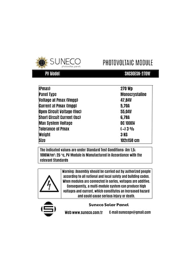 270 Watt Yarı Esnek Güneş Paneli Half Cut Monokristal Solar Güneş