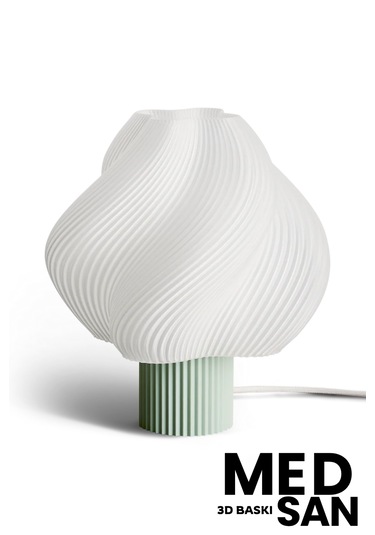 3d Baskı Modern Tasarım Lambader 35cm Su Yeşili