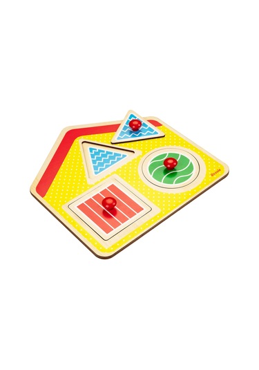 Rossie Ahşap Ilk Yapboz Geometrik Ev