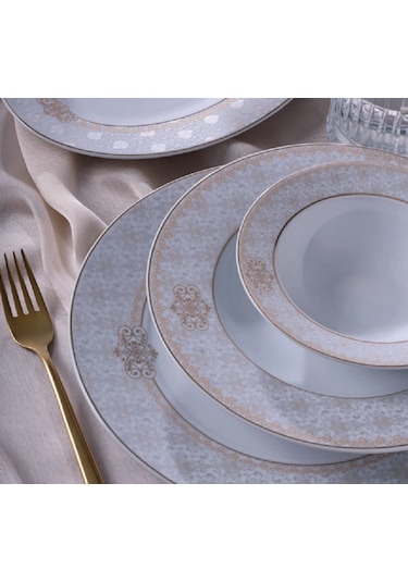 Güral Porselen 54 Parça 12 Kişilik Yemek Takımı Yt9305952 Çok Renkli