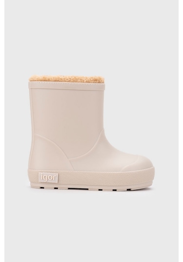 Igor Yogi Borreguito Çocuk Bej Kürklü Yağmur Çizmesi W10306-004 Bej