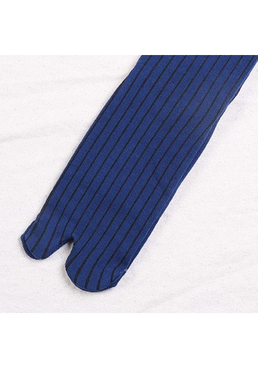 Suntek Elastik Pamuk Tabi Çorap 2 Parmaklı Parmak Arası Terlik Mavi