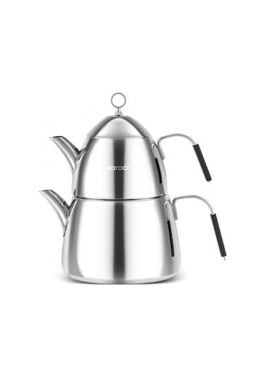 Karaca Babil Çaydanlık Takımı Siyah Large Siyah