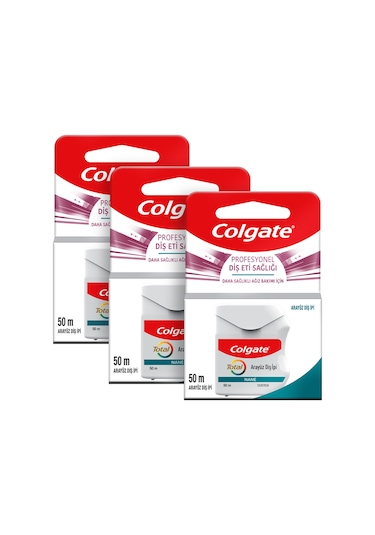 Colgate Total Profesyonel Diş Eti Sağlığı Arayüz Diş İpi 3 x 50 ML