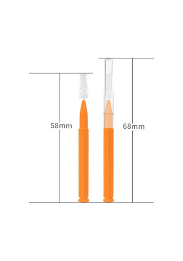 Wezone Yumuşak Kıllı Diş Arası Fırçası - I Tipi, 30 Adet, Aile Kullanımı İçin Uygun, Koruyucu Kapaklı, Pembe 0.6mm