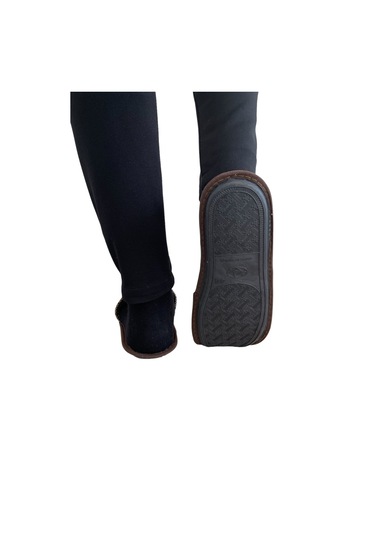 Kahverengi Kışlık Erkek Ev Terliği-kahverengi