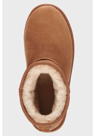 Emu Australia Leather Stinger Micro Flatform Water Resistant Koyun Derisi Koyun Kürkü Bot Camel