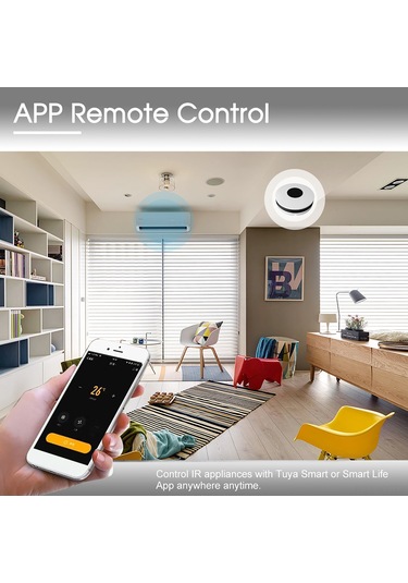 Shineyee Nas-ır02w Tuya Wifi Akıllı Sesli Ir Kumanda: Alexa/google Home Desteği, Tv/klima/fan Kontrolü, 360 7m Menzil, 2.4g Wifi, Akıllı Hayat Uygulaması