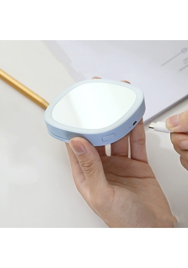 Sones Sf-hz1 Şeker Makyaj Aynası Güzellik Makyaj Işığı Depolama Taşınabilir Led Mini Dolum Işığı Güzellik Makyaj Aynası Beyaz