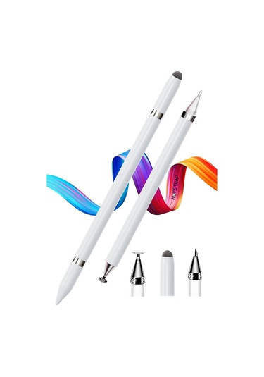 Novstrap Dokunmatik Kalem 3in1 Tüm Dokunmatik Cihazlarla Uyumlu Tablet Kalemi + Akıllı Tahta Kalemi