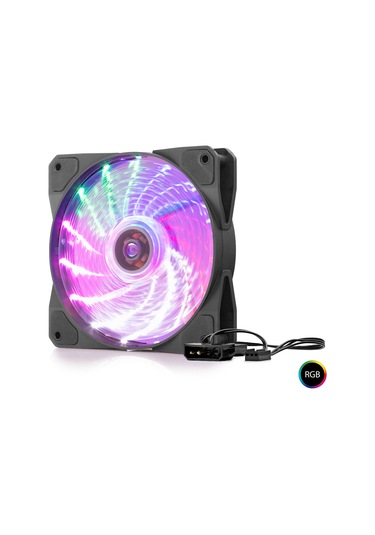 Hadron Hdx1519 Performans Kasa Fanı 4pın Ledli 12cm Siyah