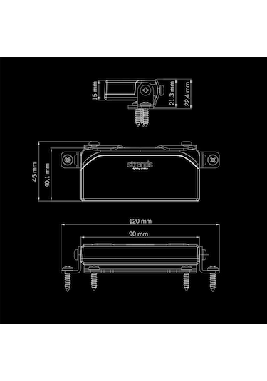 Strands Off-road Led Lamba Unity Ultra Düz 22w 800552