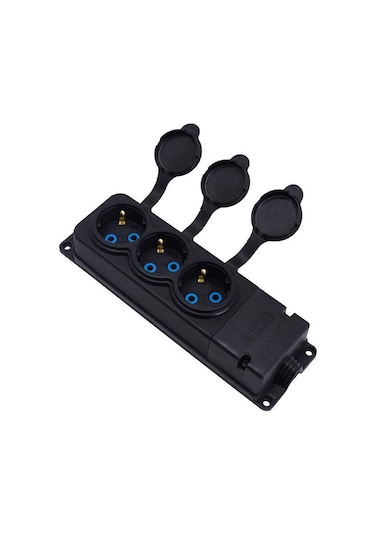 Monofaze Kauçuk 3'lü Priz