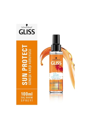 Schwarzkopf Gliss Sun Protect Koruyucu Sprey Saç Bakım Kremi 100 ML