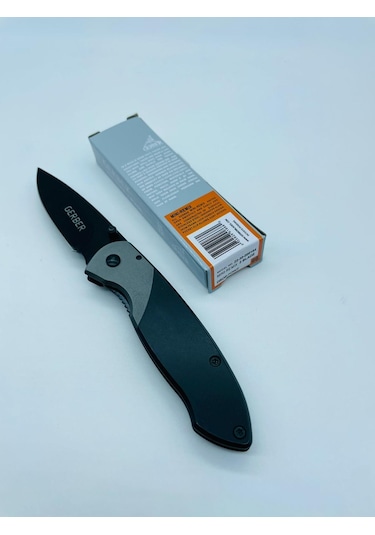 Gerber Marka Metal Kasa Küçükboy Mini Kamp Çakı //16cm-x31 Gri - Siyah