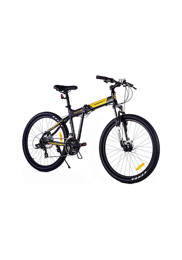 Geotech Fold Up 26d 26 Jant 21vites Md 45cm Katlanır Bisiklet Mat Siyah - Sarı