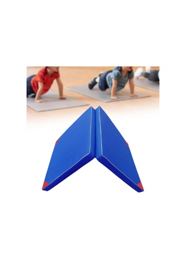 Suntek Katlanır Egzersiz Minderi Kardiyo Eğitim Çocuklar 100cmx50cmx5cm Mavi