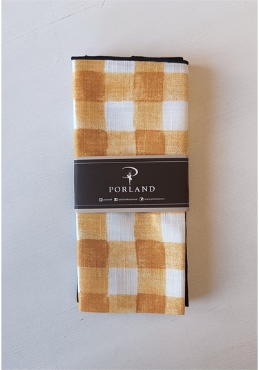 Porland Hardal Ekose 2 Adet Peçete 45x45 Cm