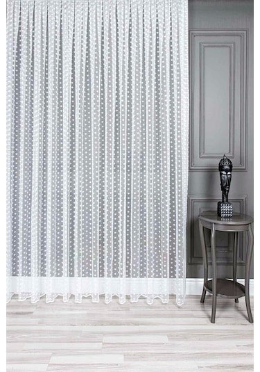 Evdepo Home Kullanıma Hazır Örme Tül Perde (541910123)