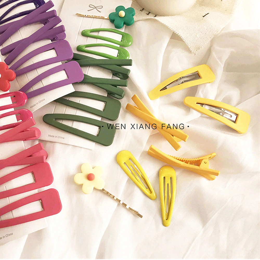 Dofolink 4'lü Pembe Çiçek Desenli Saç Klips Seti - Dayanıklı Alyaşlı, Saçları Güçlü Tutar, Gündelik Ve Özel Etkinlikler İçin Çok Renkli