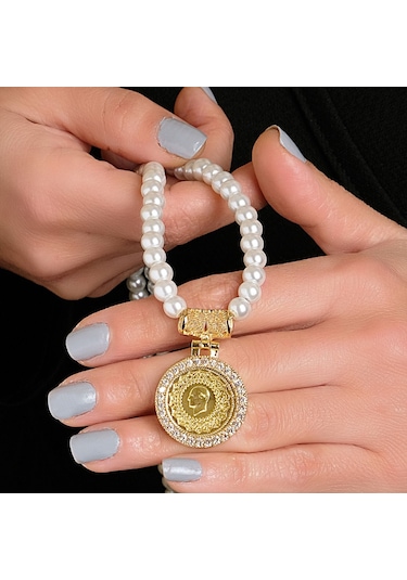 Çeyrekli Incili Kolye