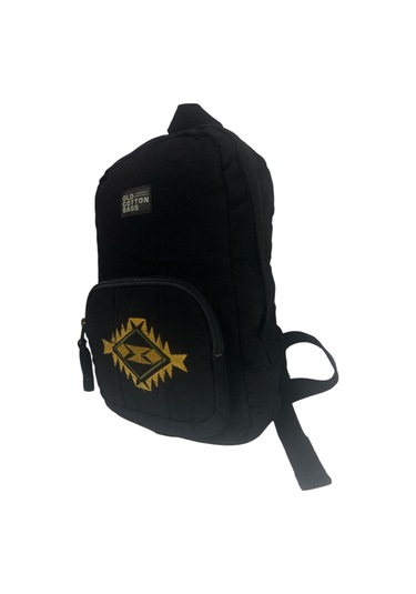 Kaliteli Mini Vintage Salaş Disayn Günlük Sırt Gezi Çantası 19 Cm X 34 Cm Siyah