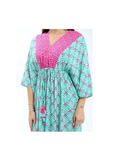 6389 Elbise-fuşya Fuşya