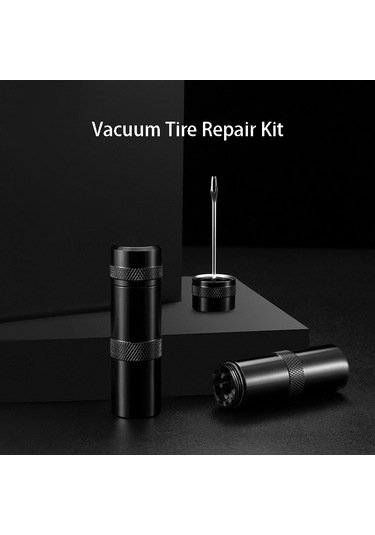 Rockbros Vvt-1puls Taşınabilir Bisiklet İçsiz Lastik Tamir Takımı Pin Kauçuk Şerit Aracı Saklama Kutusu İle Siyah