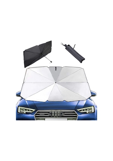 Araç Oto Katlanabilir Şemsiye Ön Cam Güneşlik 145 CM-79 CM