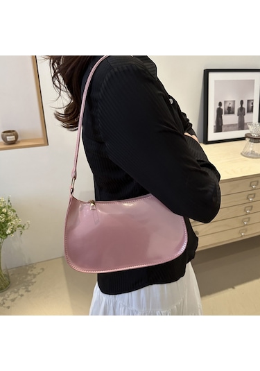 Jian Fan Bu Yılın Popülermoda Omuz Çantası Kadın Yeni Çok Yordül Renk Nazik Küçük Kareçanta Pembe Pembe