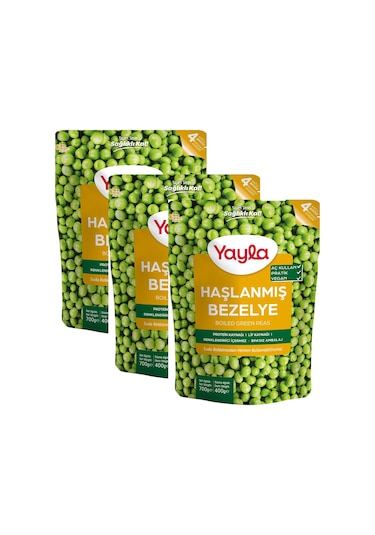 Yayla Haşlanmış Bezelye 3 x 700 G