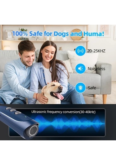 Elmpaly Mavi Ses Dalgası Teknolojili Otomatik Havlama Önleyici Köpek Eğitim Cihazı