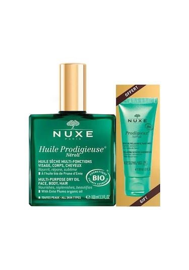 Nuxe Prodigieux Huile Neroli Çok Amaçlı Kuru Yağ 100 ML + Neroli Shower Gel 30 ML