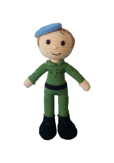 Amigurumi Organik Oyuncak Bebek Asker