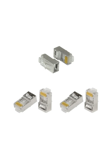 Frisby FNW-RJ4522N RJ-45 Metal FTP Altın Uç Konnektör 100'lü