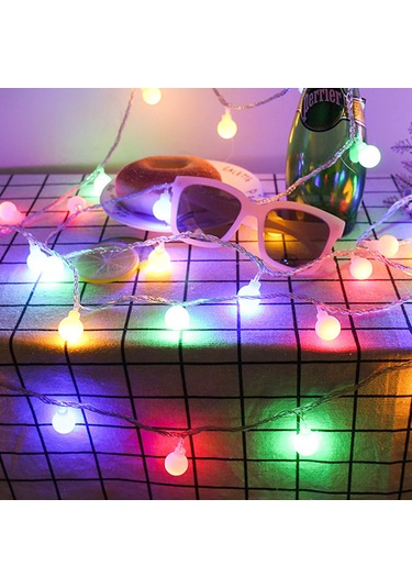 Qingmipy 6 Metre 40 Işıklı Renkli Sabit Ve Yanıp Sönen Bahçe Ve Ev Dekorasyonu İçin Peri Işığı Beyaz