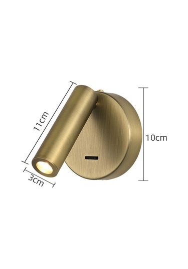 Cbtx 3105 Yatak Odası Başucu  3w Sıcak Işık - Bronz