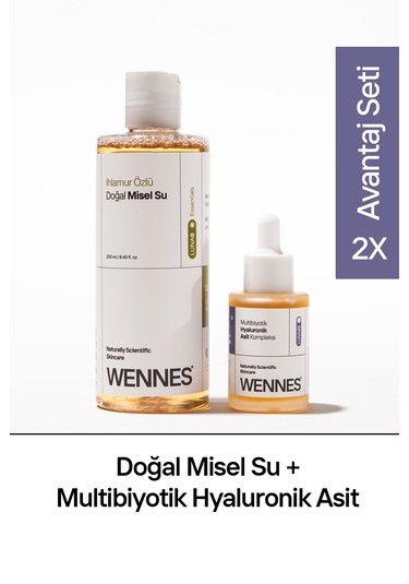 Doğal Misel Su Multibiyotik Hyaluronik Asit Serum Avantajlı Set