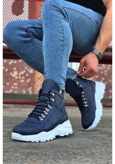 Wagoon Wg07 Lacivert Uzun Bağcıklı Postal Bot Çok Renkli