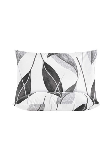 Yastık Kılıfı 2 Li Akasya Percale Baskılı 50x70 Cm Beyaz