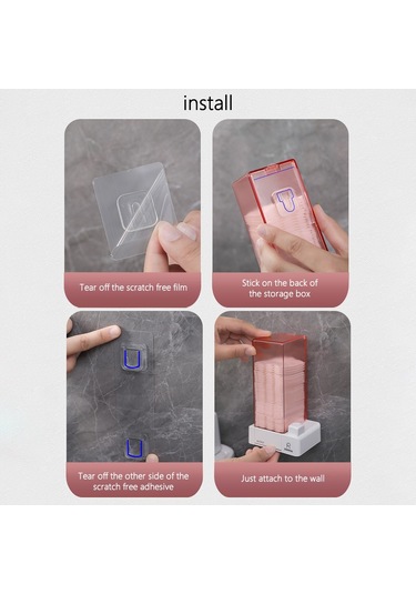 Cbtx Royal Supplıes Otomatik Pamuklu Ped Dispenseri Duvara Monte Saklama Kutusu - Beyaz