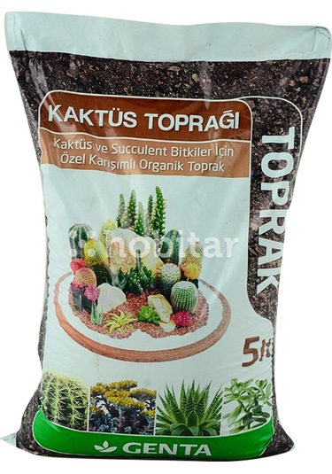 Genta Kaktüs-lithops ve Succulent Özel Karışım Toprağı 5 L