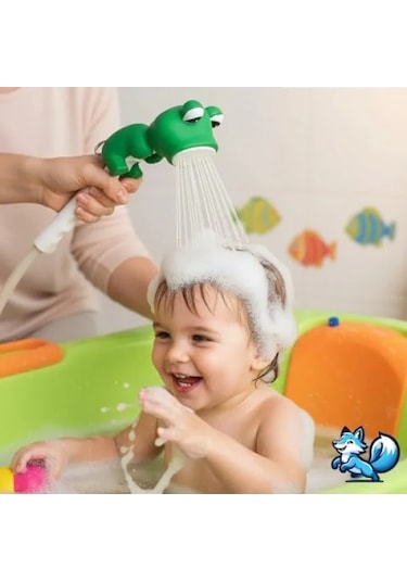 Sevimli Hayvan Figürlü Bebek Duş Başlığı - Eğlenceli Banyo Oyuncağı
