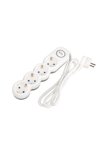 Vea Ve-2s4s 4 Lü 1.5 Metre Kablolu Anahtarlı Grup Priz Uzatma Kablosu 3680 Watt 16 Amper