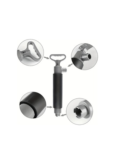 Chuangyinshop Portable Underwater Pump 1 Set Manuel Dalgıç Pompası Tekne Kano Acil Durum Tahliye Pompası