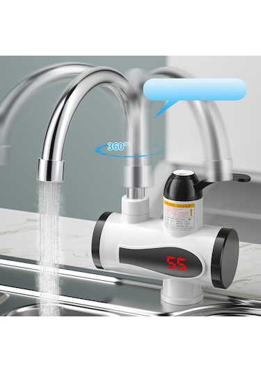 Suntek Elektrikli Hızlı Isıtma Musluğu Banyo Mutfak Bar İçin